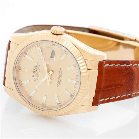 men's rolex leather band|Rolex leather band for sale.